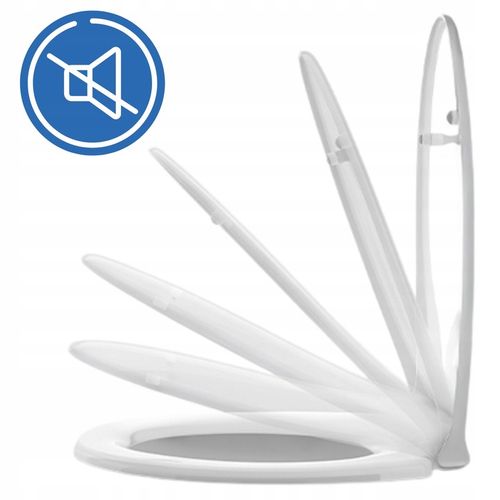 Deska sedesowa WC wolnoopadająca kształ U pokrywa klozetowa uniwersalna na Arena.pl