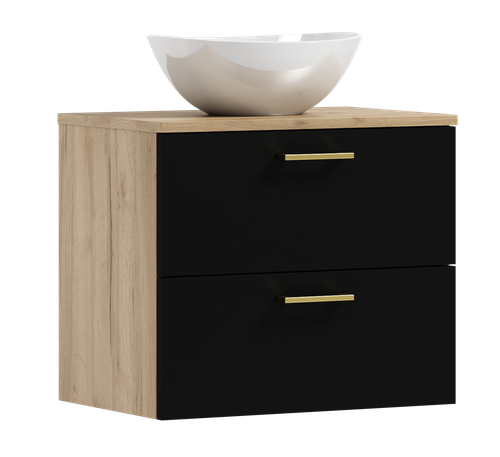 ZESTAW MEBLI ŁAZIENKOWYCH LUNA 50 szafka umywalka słupek w.  (W5) + EB na Arena.pl