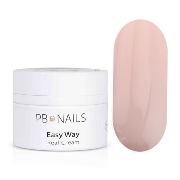 PB NAILS Żel budujący Easy Way - Real Cream - 50g zdjęcie 1
