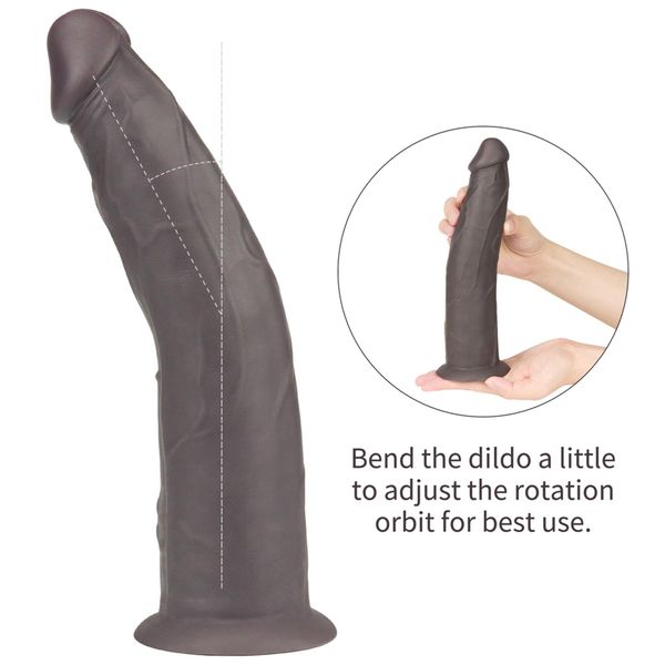 9.0'' Dual Layered Platinum Silicone Rotator zdjęcie 10