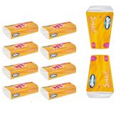 2000 szt Wyciągane Chusteczki higieniczne Słonik Jumbo SMART 10x Folia 200