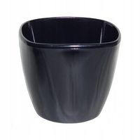doniczka z podstawką marcel 13cm czarna