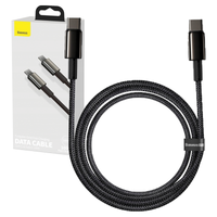 Kabel USB-C do USB-C Baseus Tungsten Gold, 100W,  2m (czarny)