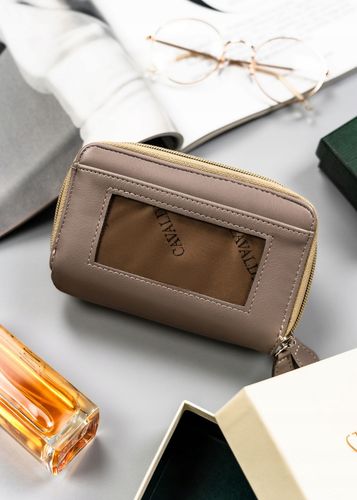 duży, poziomy portfel damski ze skóry ekologicznej - 4u cavaldi na Arena.pl