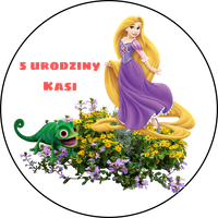 Opłatek na tort Roszpunka Księżniczka Postać