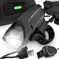 LAMPKA ROWEROW PRZÓD Z KLAKSONEM