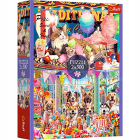 PUZZLE 2X500 PUSZYŚCI PRZYJACIELE 37495