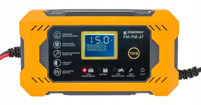 PROSTOWNIK MIKROPROCESOROWY AKUMULATOROWY 12V PM-PM-6T zdjęcie 7