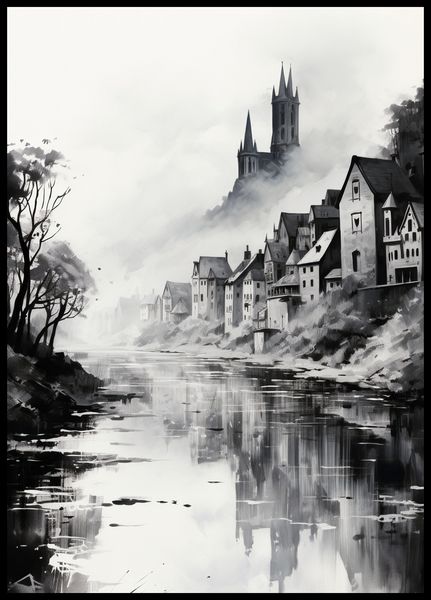 Plakat 64x90cm Mglisty Refleks zdjęcie 2