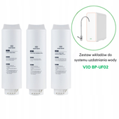 Zestaw x3 Wymienne Filtry Systemu Oczyszczania Wody ViO UF02-600G