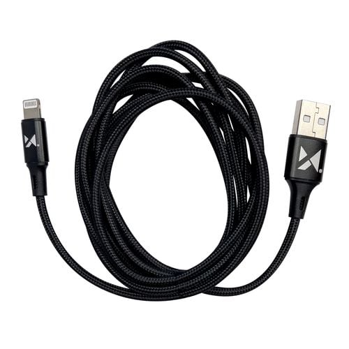 kabel przewód usb iphone lightning 2.4a 1m czarny na Arena.pl