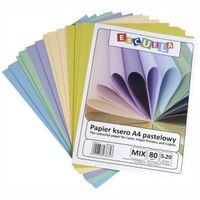 Escuela Papier Ksero A4 Pastelowy Mix 80G 100K