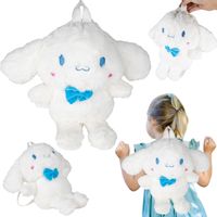 Plecak Pluszowy przedszkolny jednokomorowy Plecaczek Biały Króliczek