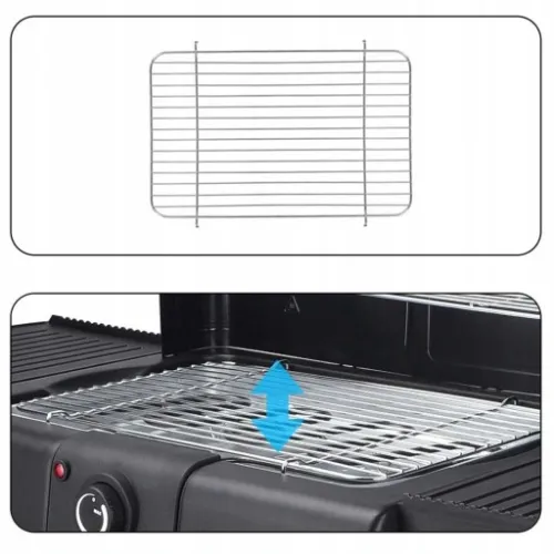 DUŻY GRILL ELEKTRYCZNY OGRODOWY STOJĄCY 2000W 2w1 na Arena.pl