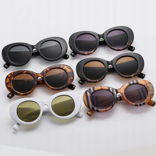 Damskie OKULARY PRZECIWSŁONECZNE Muchy UV400 Czarne + ETUI + ŚCIERKA na Arena.pl