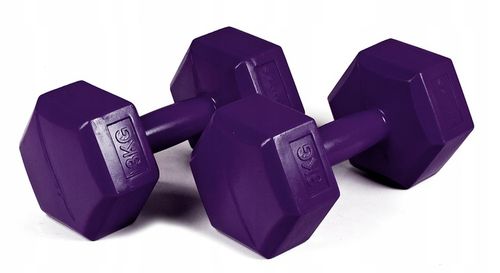 HANTLE hantelki CIĘŻARKI 2x3KG ZESTAW do ćwiczeń fitness BITUMICZNE na Arena.pl