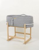 Kosz Mojżesza BOHO Handmade z kołyską - szary