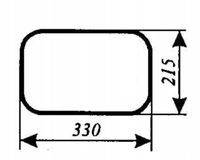 Szyba tylna dolna do ciągnika rolniczego Fortschritt ZT 323A, 323-A