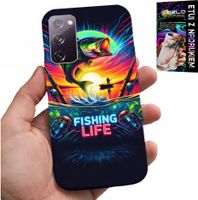 ETUI DO SAMSUNG GALAXY S20 FE - WZORY WĘDKARSKIE RYBY POŁÓW WĘDKA PLECKI