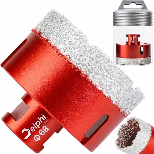 OTWORNICA DIAMENTOWA Delphi KORONKA DO GRESU GRANITU GWINT M14 fi 68mm na Arena.pl
