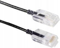 2X Kabel Ethernet Cat6 2m Kabel Sieciowy Cat6 32AWG WAN LAN Slim