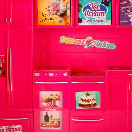 SAMOCHÓD DLA LALEK FOOD TRUCK KAMPER CAMPER ZESTAW 21 ELEMENTÓW DLA DZIECI na Arena.pl