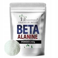 BETA-ALANINA 300 PORCJI WYTRZYMAŁOŚĆ FORMA SIŁA BETA-ALANINE CZYSTA 100%
