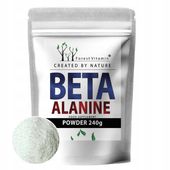 BETA-ALANINA 300 PORCJI WYTRZYMAŁOŚĆ FORMA SIŁA BETA-ALANINE CZYSTA 100%