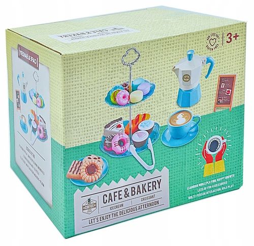 SERWIS DLA DZIECI XXL zestaw do herbaty kawy filiżanki cukiernia kawiarnia na Arena.pl