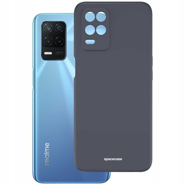 Spacecase Silicone Case Realme 8 5G Black zdjęcie 2