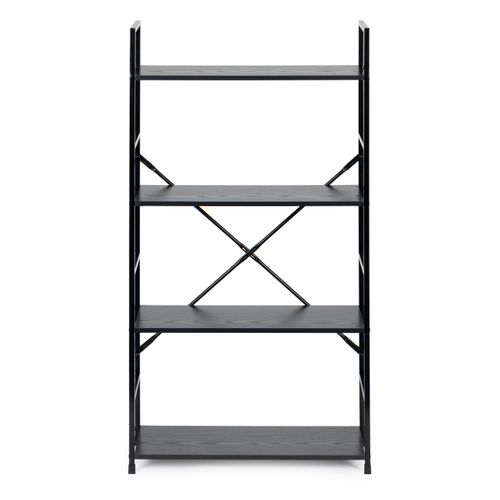 Regał drewniany szeroki 4 półki nowoczesny LOFT na Arena.pl