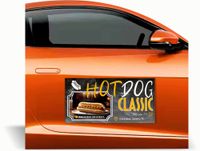 Magnes na samochód auto reklama magnetyczna 60x30 cm HOT DOG CLASSIC