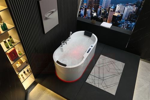 Wirujące dysze Wanna z hydromasażem BZX-675 prostokątna 170cmx850cmx60cm z na Arena.pl