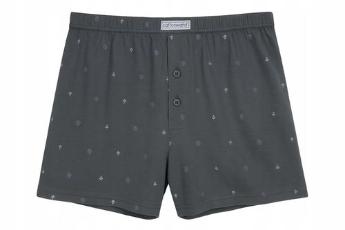 5 PAR BOKSERKI BAWEŁNIANE MĘSKIE KLASYCZNE WZORY COTTON WORLD KOMPLET - L na Arena.pl