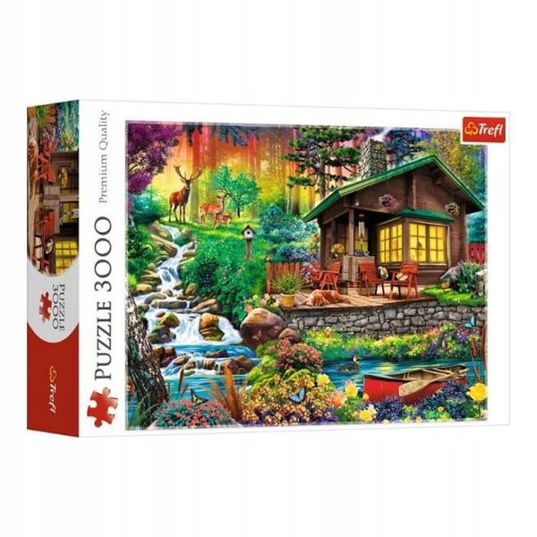 PUZZLE 3000 EL CHATKA W LESIE TREFL zdjęcie 3