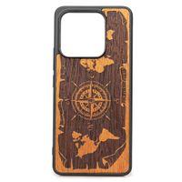 Drewniane Etui Bewood Xiaomi 13 Pro RÓŻA WIATRÓW MERBAU