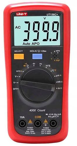 MIERNIK UNIWERSALNY UT136C+ hFe RCF T Dioda UNI-T na Arena.pl