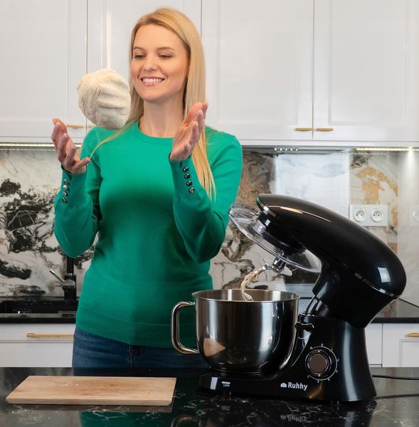 Robot Kuchenny Planetarny Mikser Zestaw Misa 6,2l Wielofunkcyjny 2200W zdjęcie 12