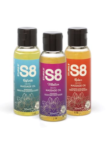 s8 massage oil box 3x 50ml multi flavour na Arena.pl