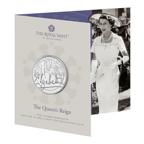 The Queens Reign - Commonwealth Miedzionikiel £5 2022 na Arena.pl