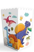 Pudełka na popcorn dinozaury, 3 szt.