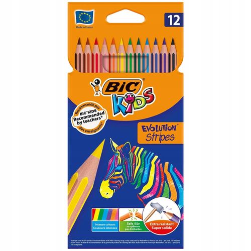 Kredki Bic Evolution Stripes 12 Kol 9102 na Arena.pl