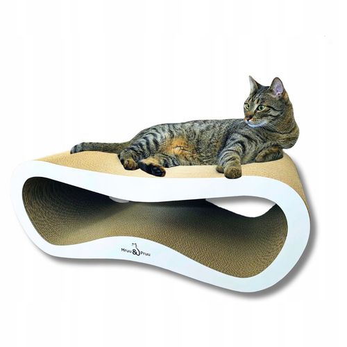 Drapak dla kota LEON | biały 40cm | 78x28x40 cm | MruuPruu na Arena.pl