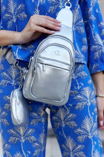 saszetka damska-mini plecak ze skóry ekologicznej - rovicky na Arena.pl