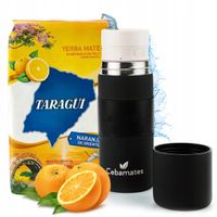 Zestaw Yerbomos Termos do Yerba Mate + Taragui Naranja de Oriente