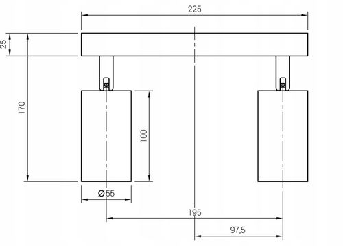 Lampa sufitowa kinkiet spot oprawa halogenowa GU10 na Arena.pl