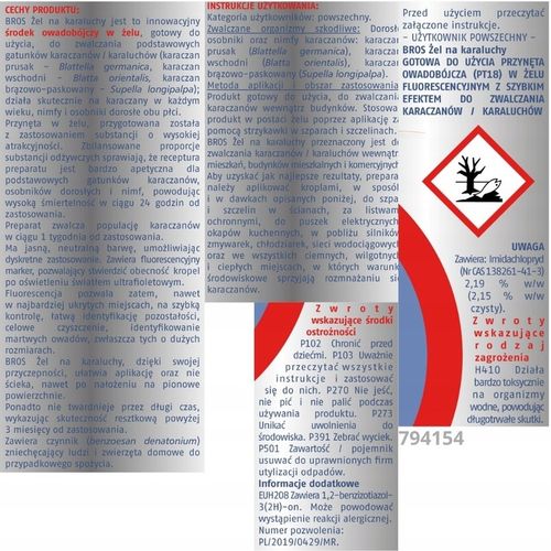 Środek owadobójczy żel na karaluchy karaczany prusaki Kapter Fluogel na Arena.pl