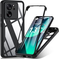 Etui pancerne Xiaomi 13T/13T Pro 360° z szybą Hensinple czarne
