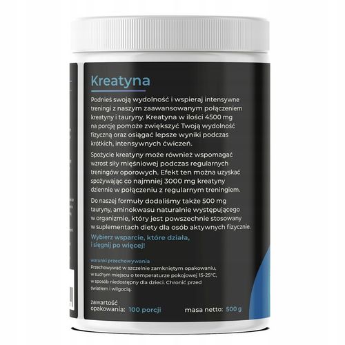 Kreatyna Monohydrat 500 g Keto Centrum na Arena.pl