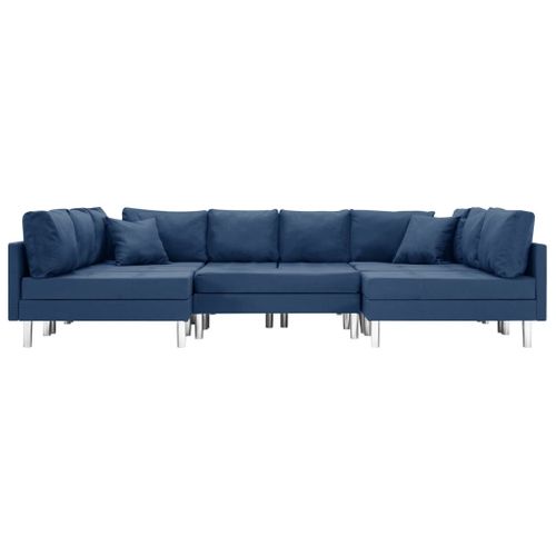 Sofa Modułowa, Tkanina, Niebieska na Arena.pl